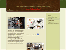 Tablet Screenshot of primacafesf.com